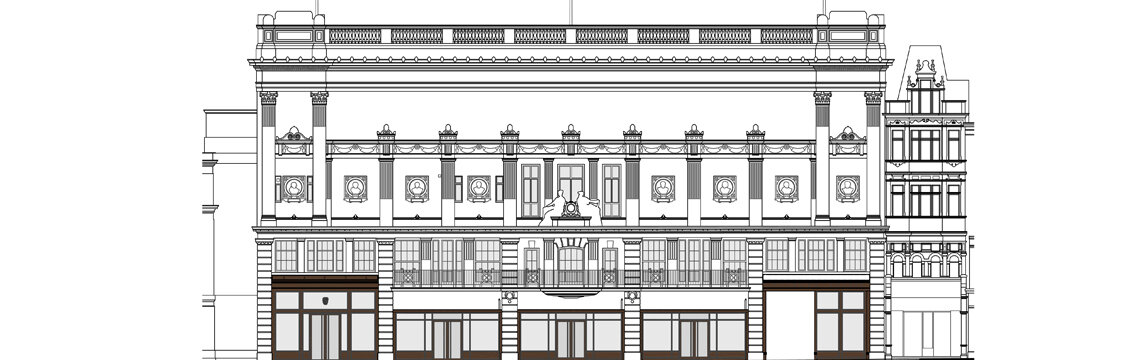 195 Piccadilly facade impression